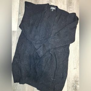Express Shoulder Pad Open Cardigan Small